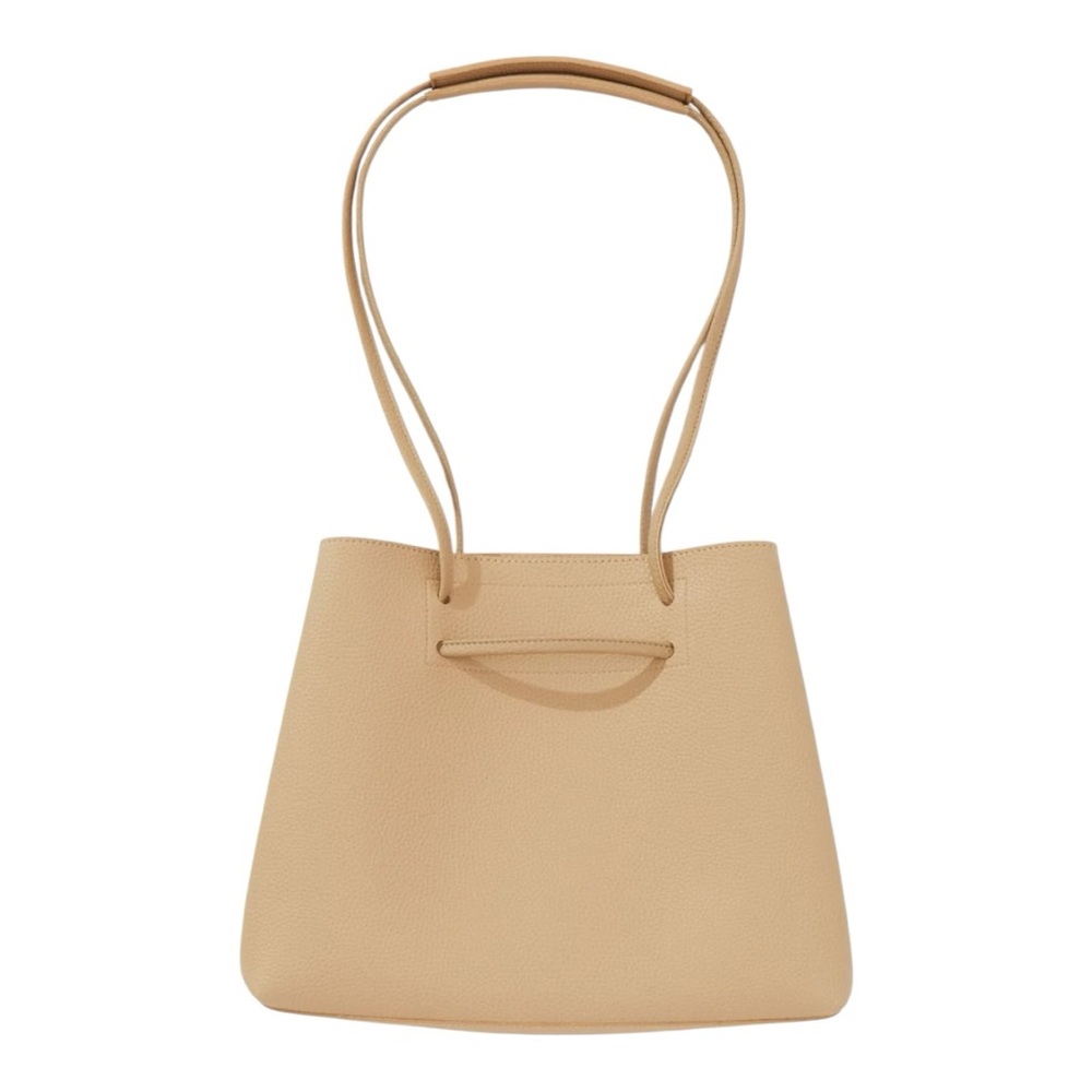 8 OTHER REASONS Vegan Leather Slouchy Bucket Bag Crossbody Tan Beige
